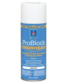 A spray can of ProBlock Overhead Aerosol Primer. 