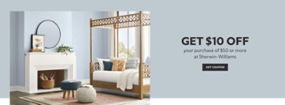 Get $10 off your purchase of $50 or more at Sherwin-Williams. Get coupon.