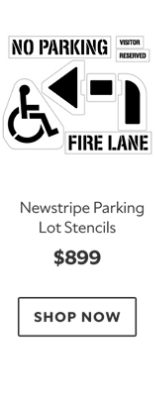 Newstripe Parking Lot Stencils, $899, save 5%
