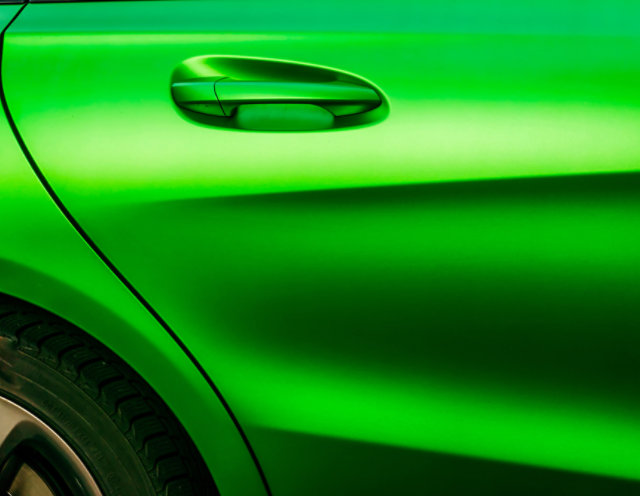 Side of a vehicle door.