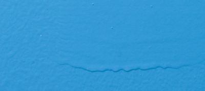 Paint that is sagging or drooping.