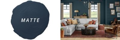 A living room painted in a matte sheen.