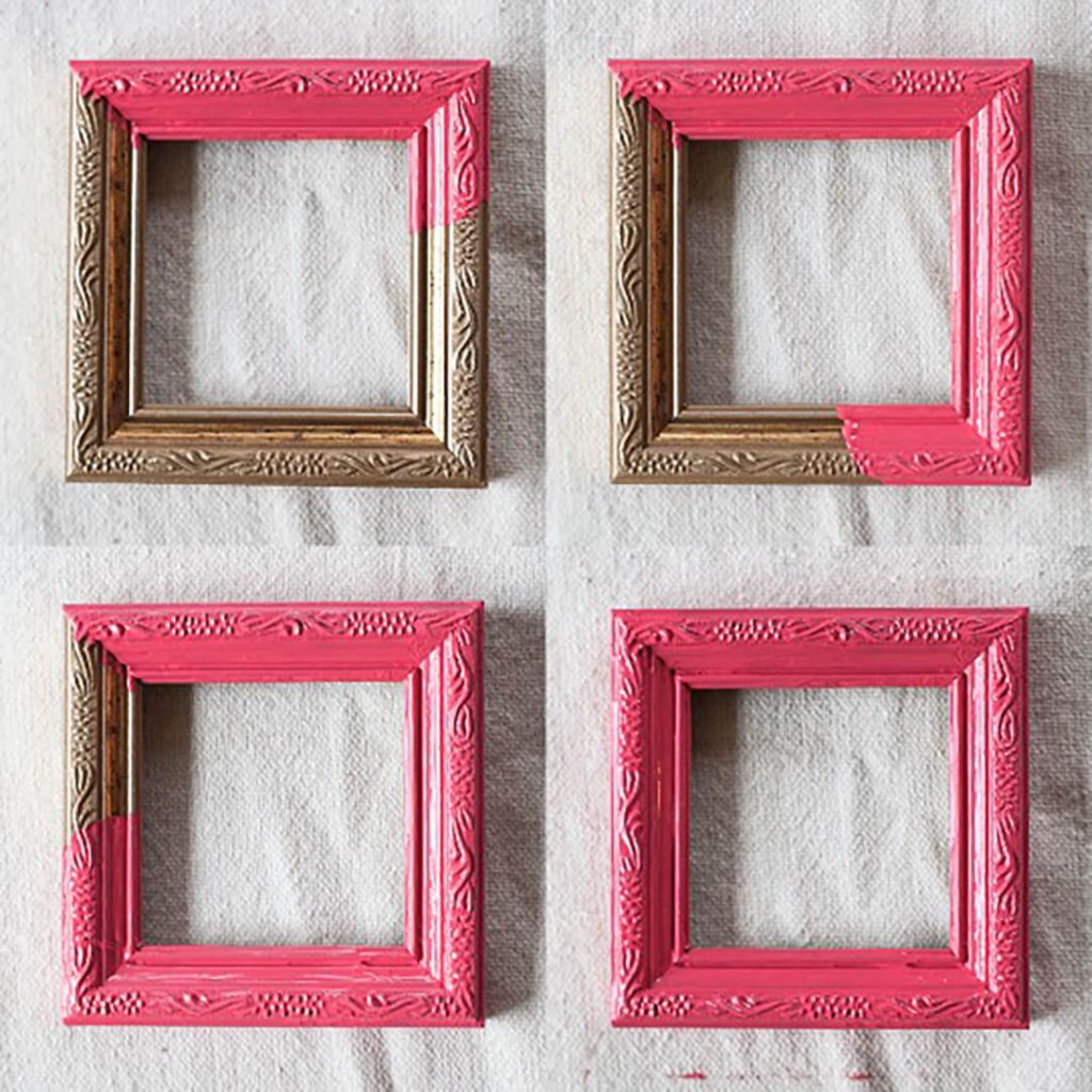 Picture frame I made using red Transtint dye : r/woodworking