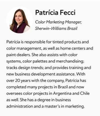 A biography card for Patricia Fecci.