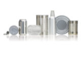 variety of metal cans