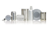 variety of metal cans