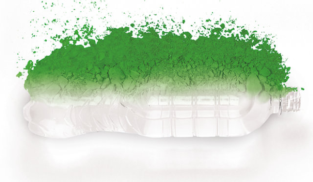 Plastic bottle recycled into Powdura ECO protective coating for architectural applications