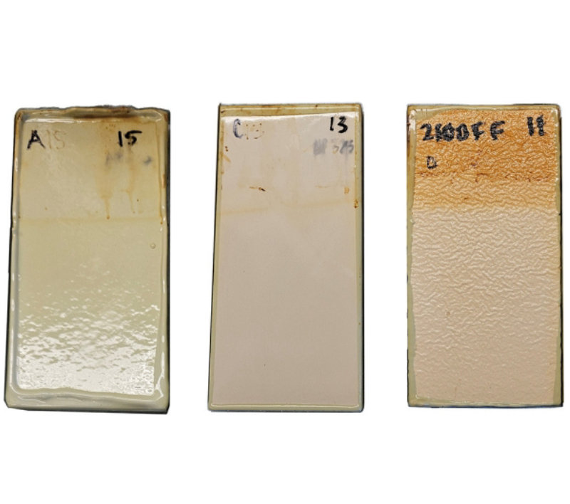 15 months exposure in vegetable oil (+DI water) at 140°F [60°C]