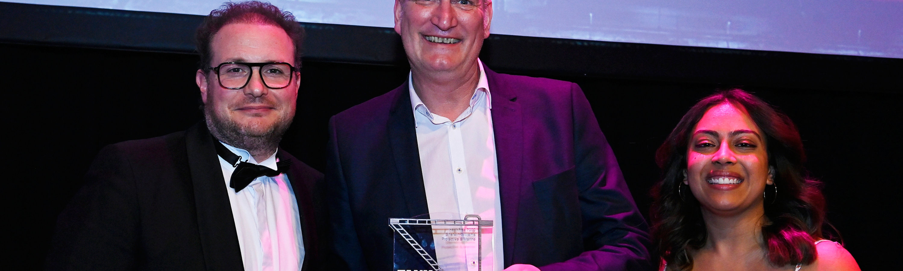 Neil Wilds collects the Tank Storage Award for Heat-Flex 7000