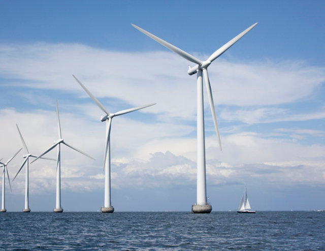 Windmills at sea