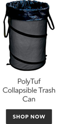 PolyTuf Collapsible Trash Can. Shop Now.