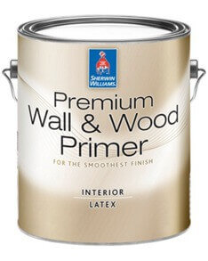 Sherwin Williams Premium Wall and Wood Primer.