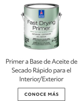 Primer a base aceite de secado rápido para interior y exterior.