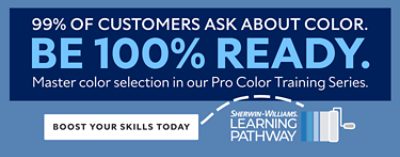 99% of customers ask about color. Be 100% ready. Master color selection in our Pro Color Training Series. Boost your skills today.