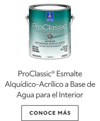 ProClassic® Esmalte Alquídico-Acrílico a Base de Agua para el Interior