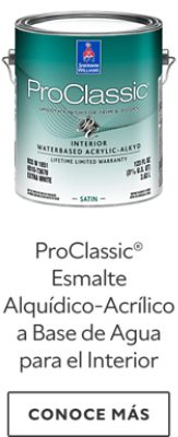 ProClassic® Esmalte Alquídico-Acrílico a Base de Agua para el Interior.