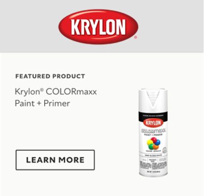 Featured Product. Krylon COLORmaxx Paint + Primer. Krylon COLORmaxx Paint + Primer. Learn more.