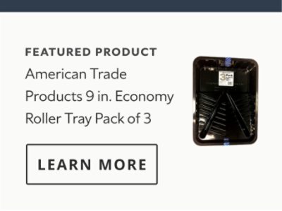 American Trade Products 9 in Economy Roller Tray Pack of 3 Product Card.