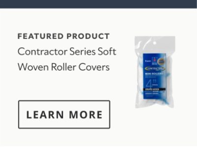 Contractor Series Soft Woven Roller Covers Product Card.
