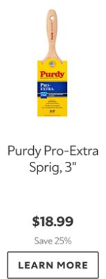 Purdy Pro-Extra Sprig, 3". $18.99. Save 25%. Learn more.