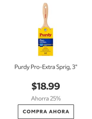 Purdy Pro-Extra Sprig, 3". $18.99. Ahorra 25%. Compra ahora.