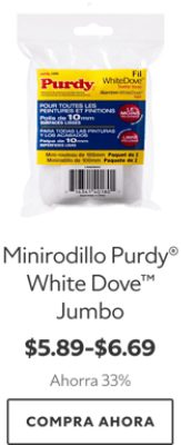 Minirodillo Purdy® White Dove™ Jumbo. $5.89-$6.69. Ahorra 33%. Compra Ahora.