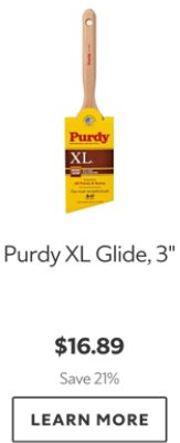 Purdy XL Glide, 3". $16.89. Save 21%. Learn more.