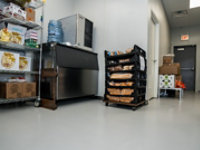 sanitary flooring in commercial kitchen
