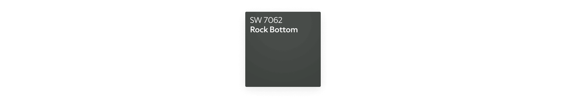 Color chip of Rock Bottom SW 7062.