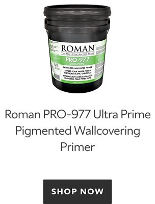 Roman PRO-977 Ultra Prime Pigmented Wallcovering Primer. Shop now.