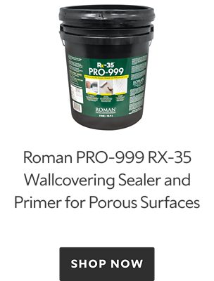 Roman PRO-999 RX-35 Wallcovering Sealer and Primer for Porous Surfaces. Shop now.