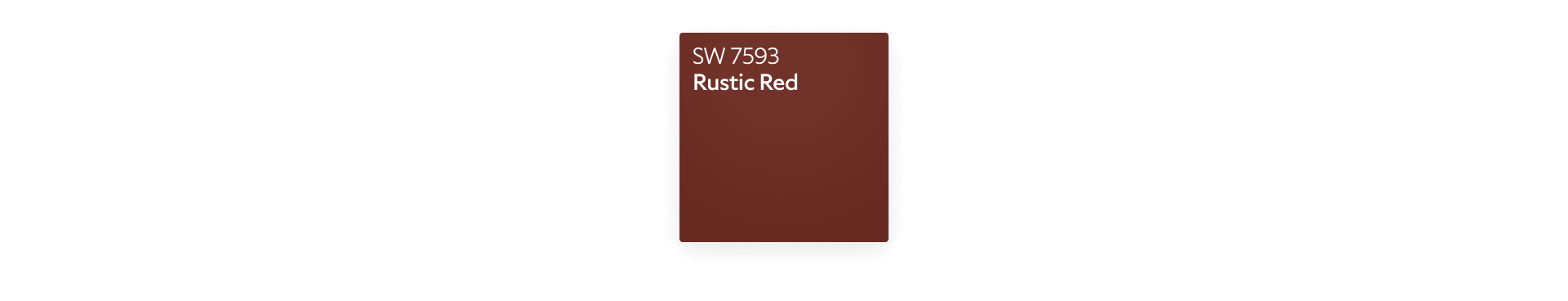 Color chip of Rustic Red SW 7593.