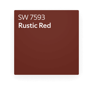 Color chip of Rustic Red SW 7593.