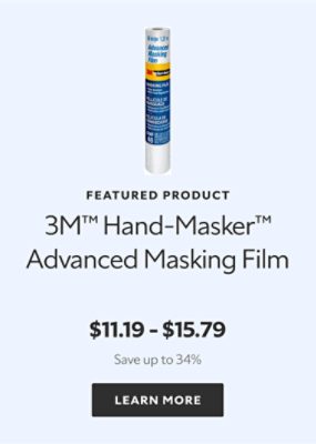Featured Product. 3M™ Hand-Masker™ Advanced Masking Film. $11.19 - $15.79. Save up to 34%. Learn more.