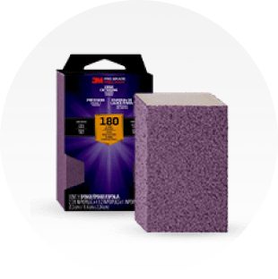 Purple sanding sponges.