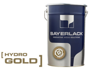 Sayerlack Hydro Gold can.
