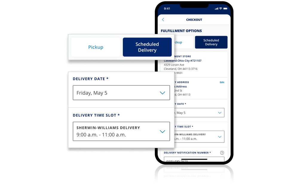 Schedule Your Free OnSite Delivery SherwinWilliams