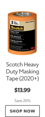 Scotch Heavy Duty Masking Tape (2020+) $13.99. Save 26%. Shop now.