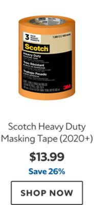 Scotch Heavy Duty Masking Tape (2020+). $13.99. Save 26%. SHOP NOW.