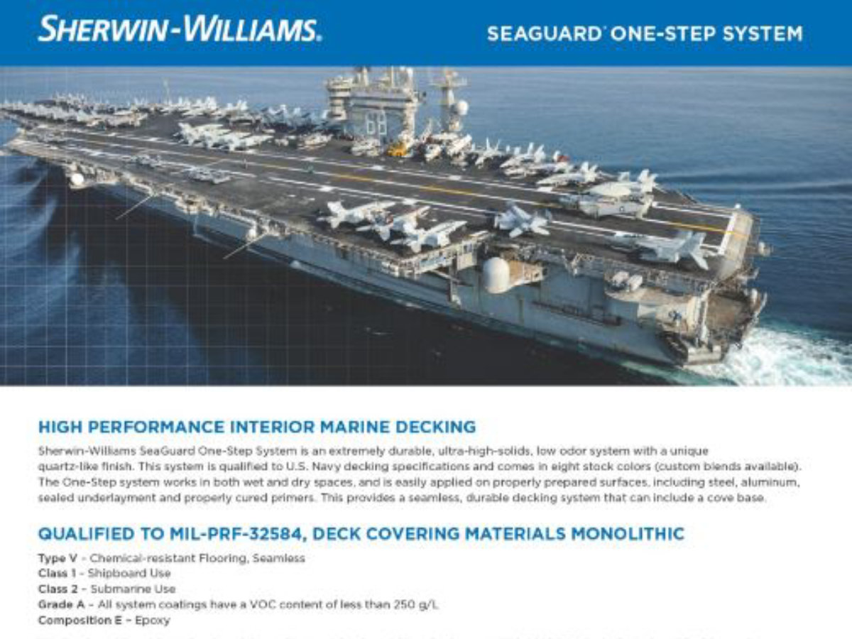 SeaGuard® Interior Marine Decking | Sherwin-Williams