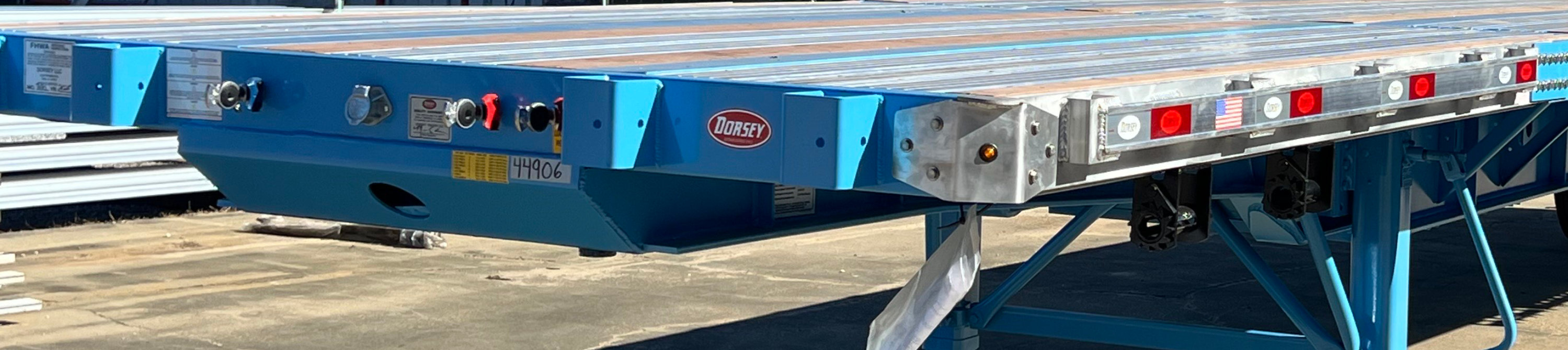 image of red trailer parts