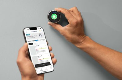 Person using Sherwin-Williams SherMatch+®