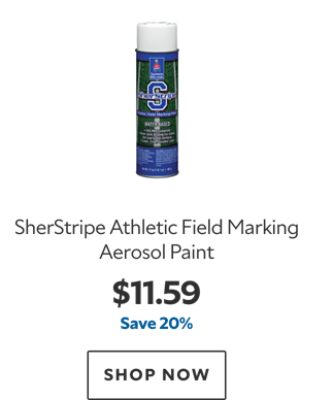 SherStripe Athletic Field Marking Aerosol Paint. $11.59, save 20%. Shop now.