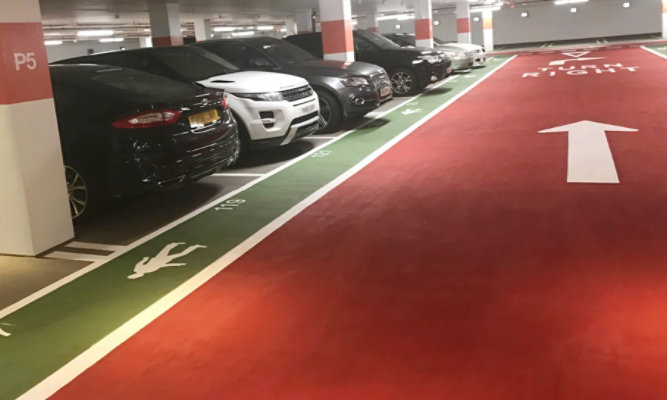 Jumeirah Lake Towers car park with Resudeck ST surface finish