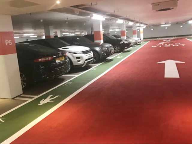 Resinous Coating on Car Park Deck