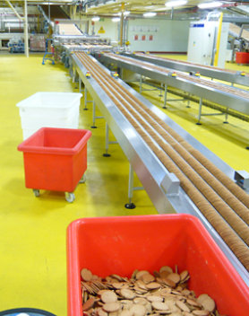Harsvloer in industriële faciliteit