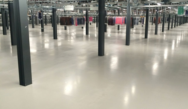 Resin Floor in Industrial Warehouse