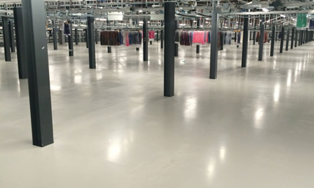 Resin Floor in Industrial Warehouse