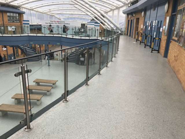 Resin Floor in School Atrium