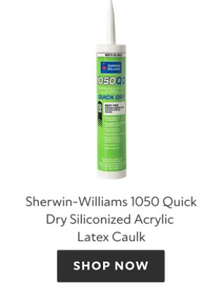 Tube of Sherwin-Williams 1050 Quick Dry Siliconized Acrylic Latex Caulk. Shop now.